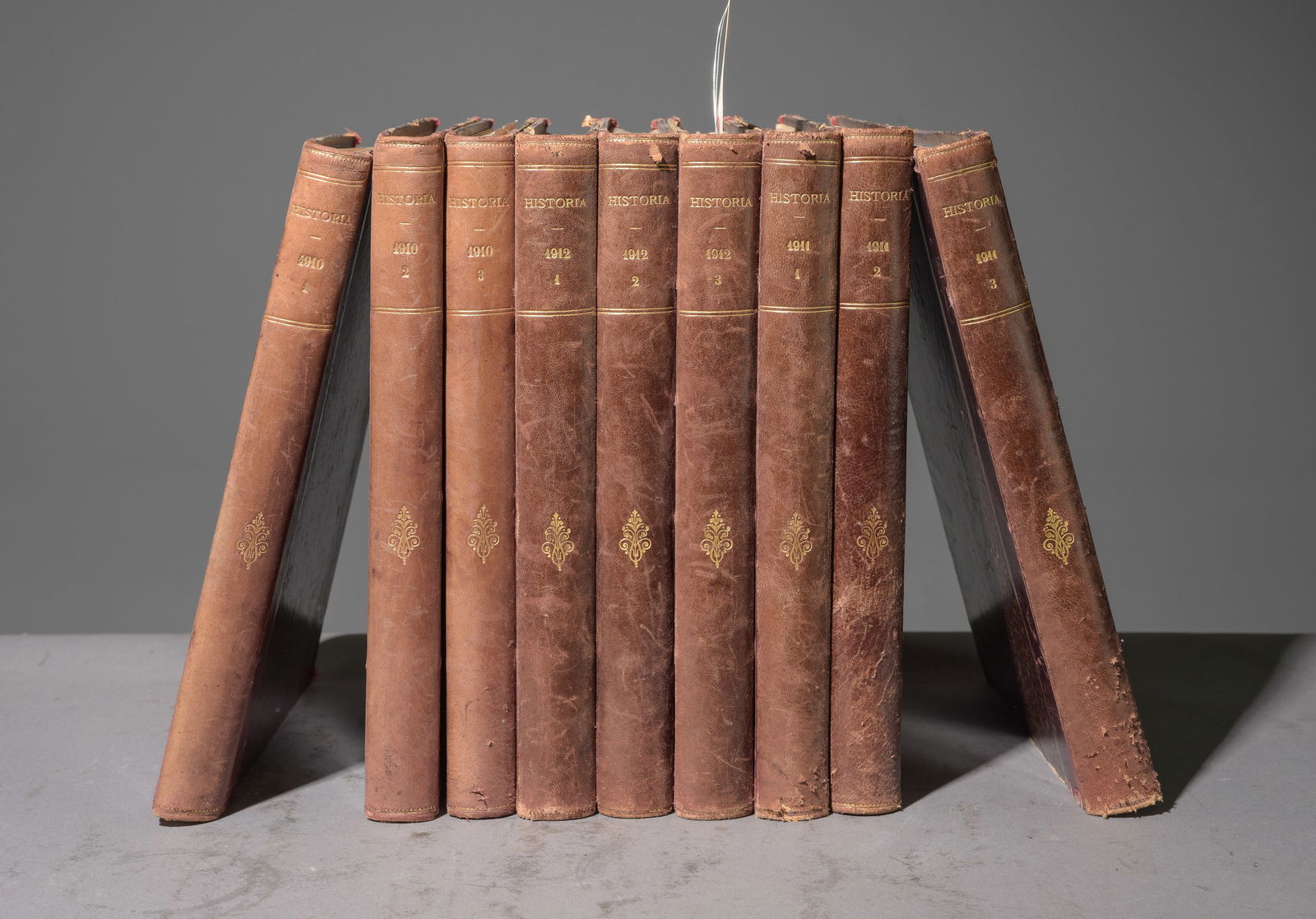 9 "Historia" Leather Bound Books (1 of 5)
