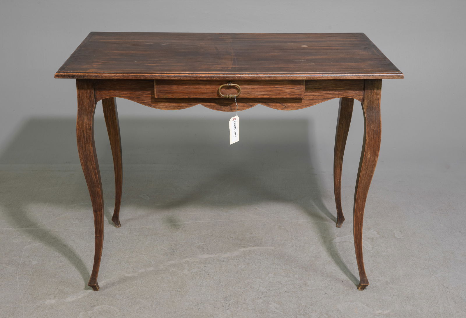 Louis XV Style Single Drawer Oak Side Table (1 of 3)