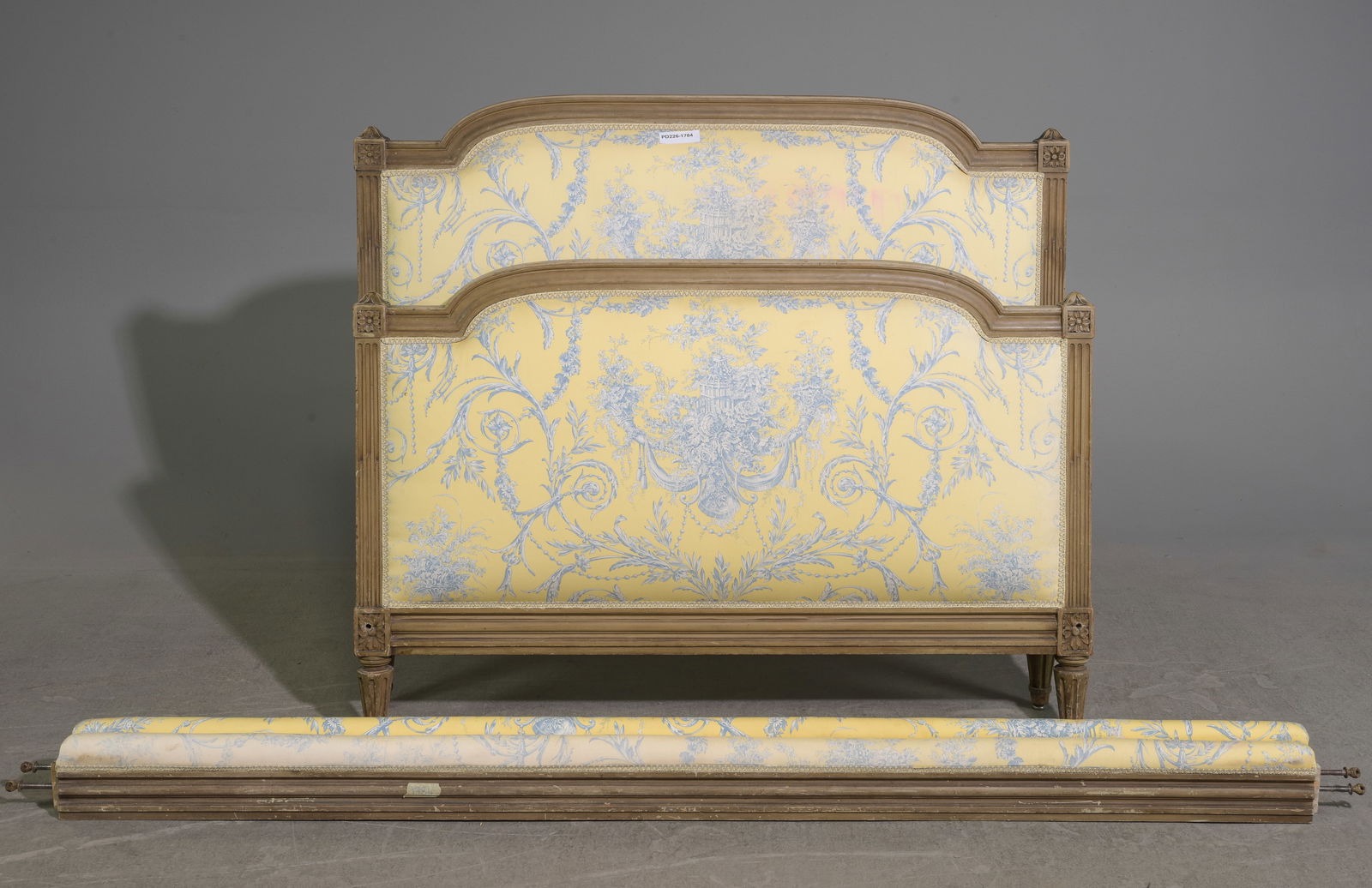 Louis XVI Style Painted Bed with Rails (1 of 4)