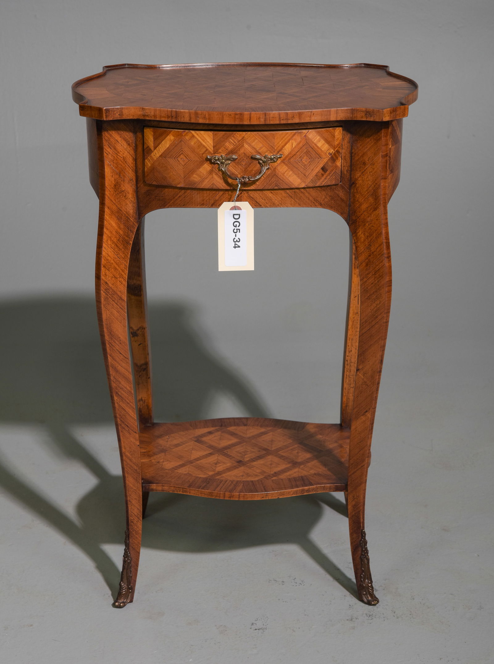 Louis XV Style Marquetry Inlaid Occasional Table #2 (1 of 5)