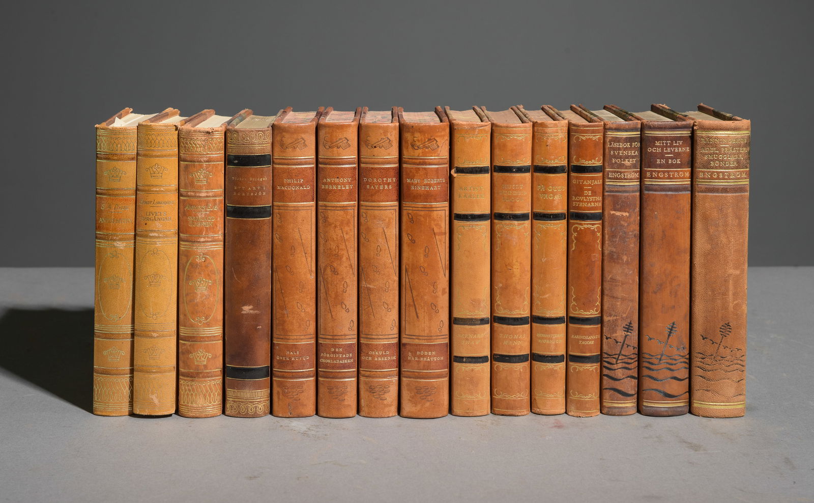 15 Assorted Leather Bound European Novels / Books #2 (1 of 4)