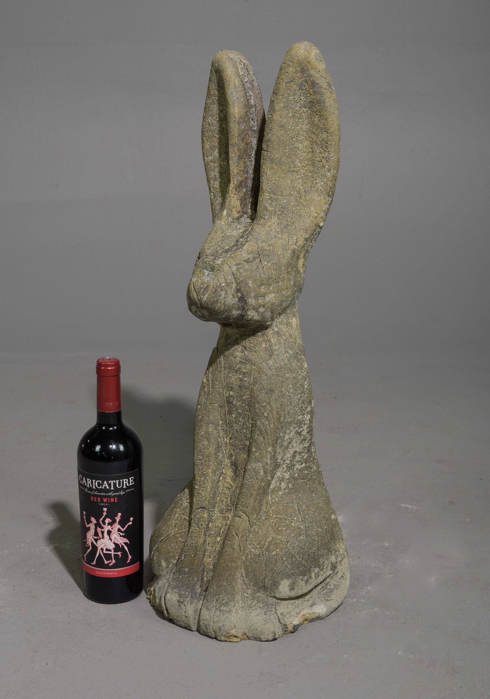 Cast Stone / Concrete Rabbit / Hare #1 (1 of 3)