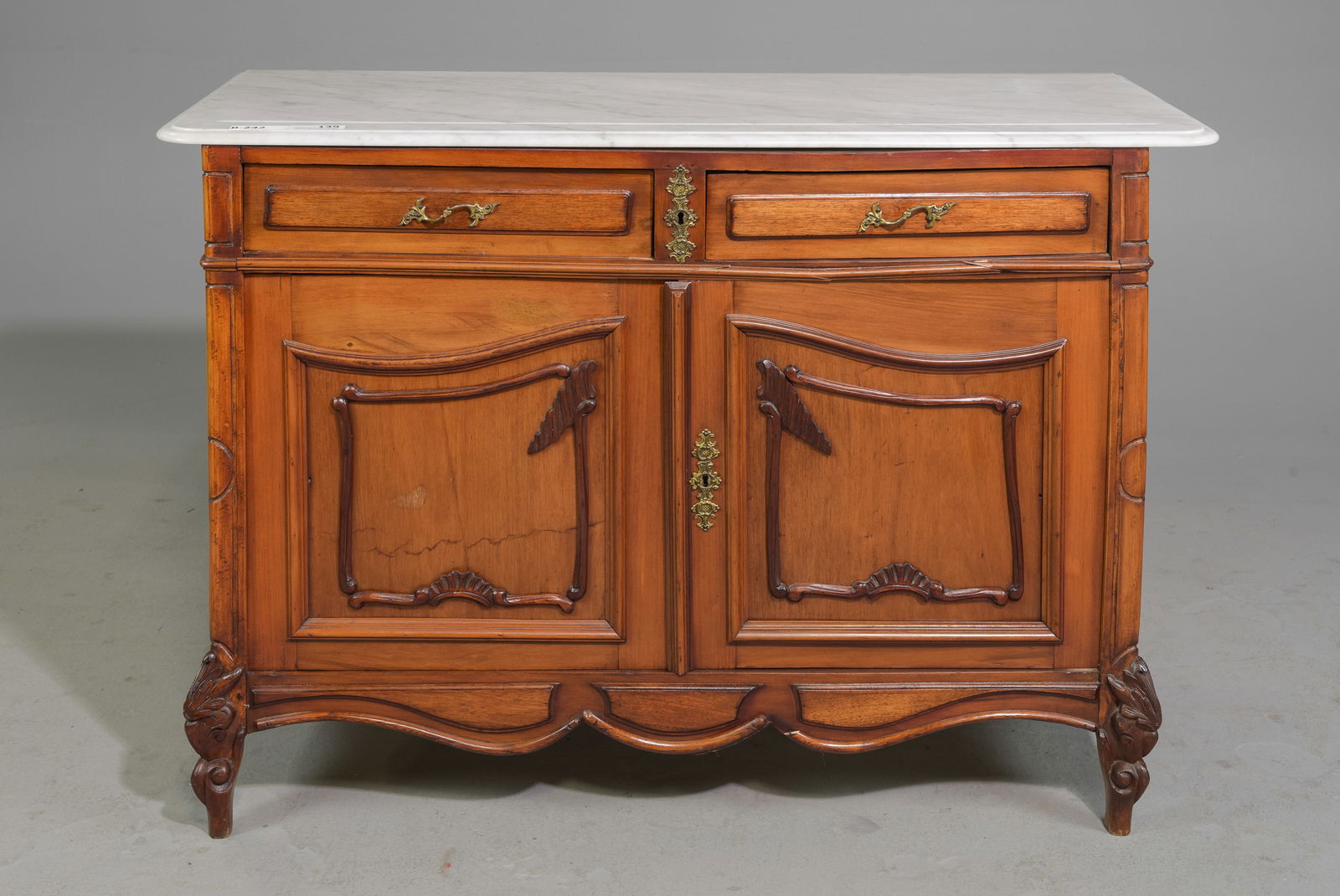 Louis XV Style White Marble Top Buffet / Washstand (1 of 10)