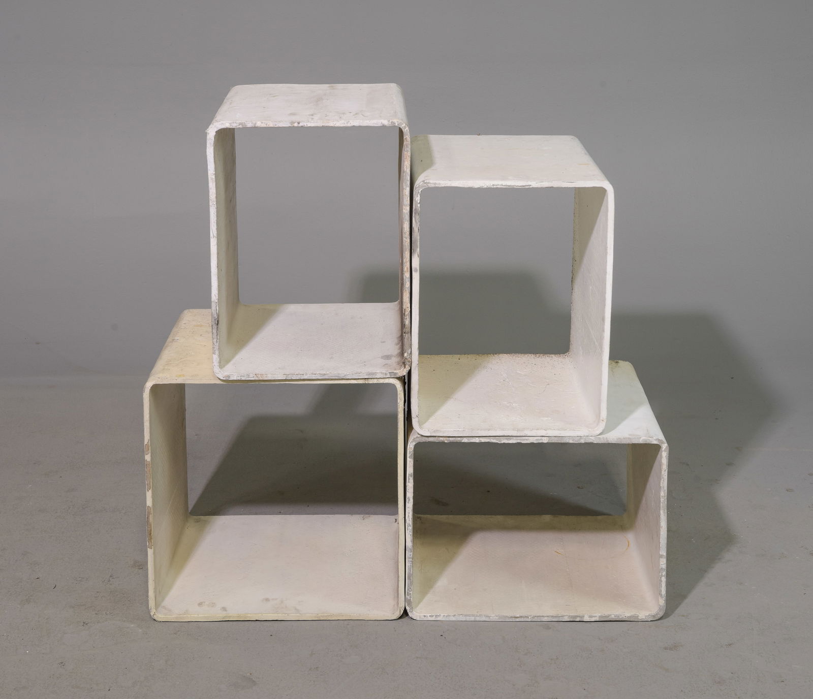 Willy Guhl 4pc Modular Cubist Bookshelf / Display (1 of 6)