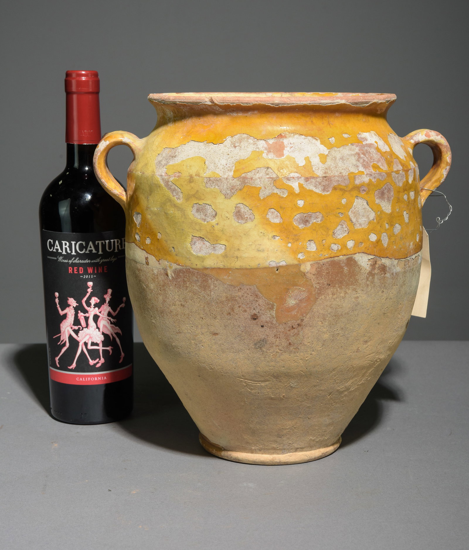 French Yellow Glazed Confit Pot #1 (1 of 5)