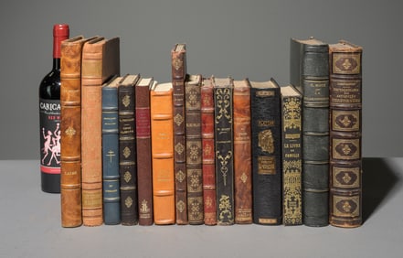 15 Assorted Antique European Novels / Books #1