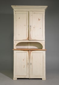French Painted Country Store Buffet / Cupboard