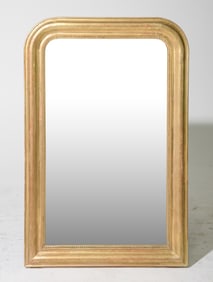 Louis Philippe Style Small Gold Framed Mirror #2
