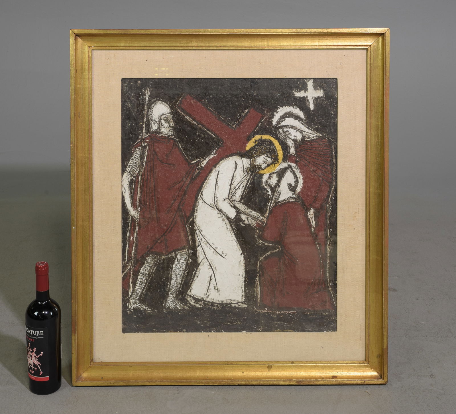 Gold Framed Mixed Media Religious Art (1 of 4)