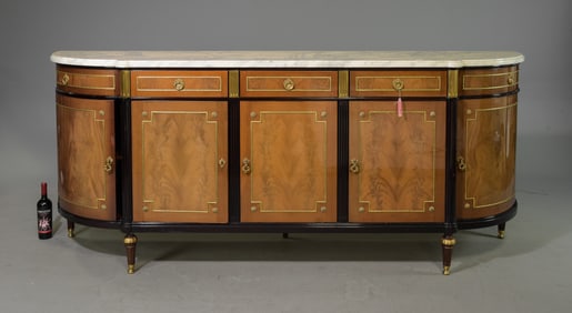 Louis XVI Style Marble Top Sideboard