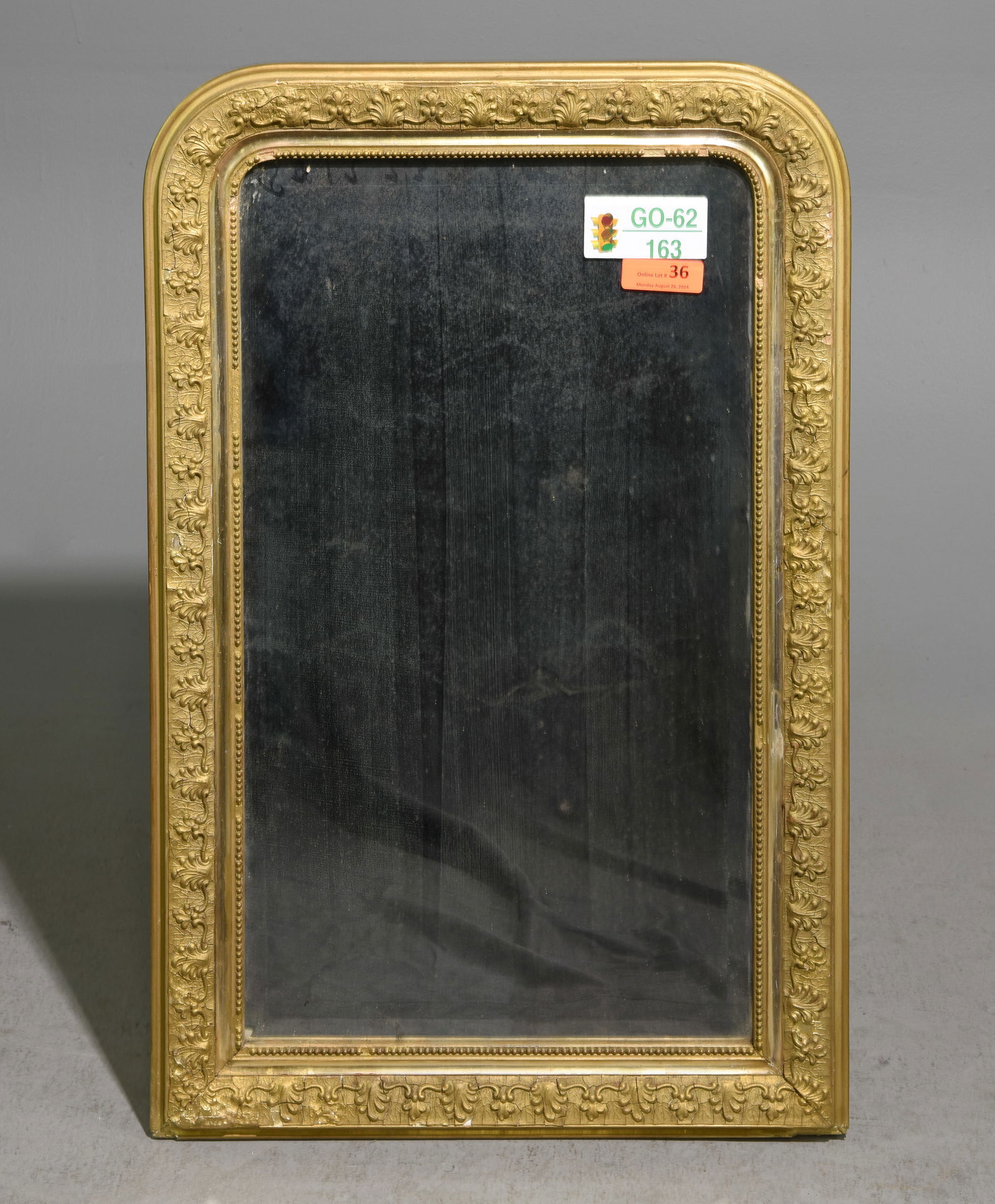 Louis Philippe Style Small Gold Framed Mirror #1 (1 of 4)
