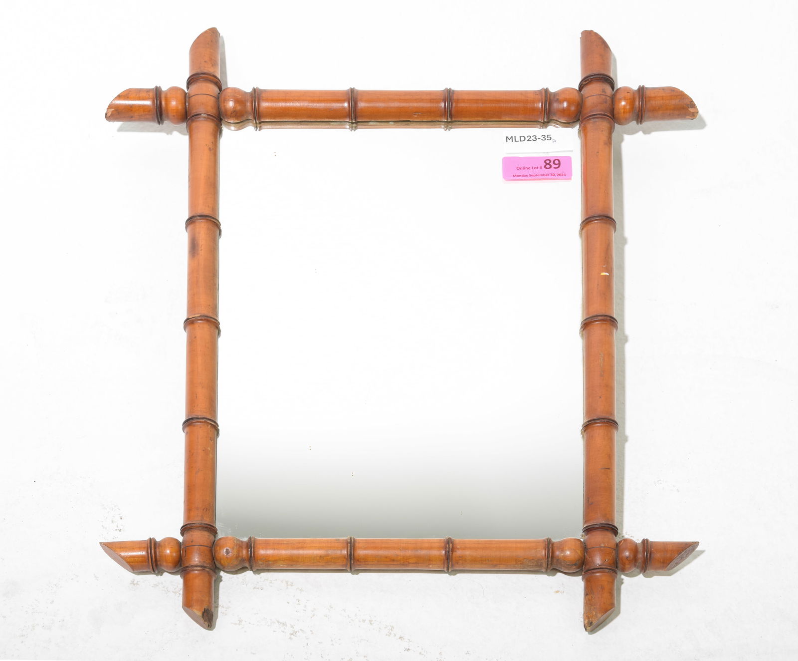 French Faux Bamboo Framed Mirror #2 (1 of 4)