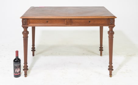 Louis XVI Style Chestnut Writing Table c.1920's
