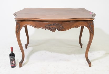 Louis XV Style Walnut Entry / Writing Table