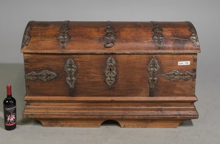 Antique Dome Top Blanket Chest / Trunk