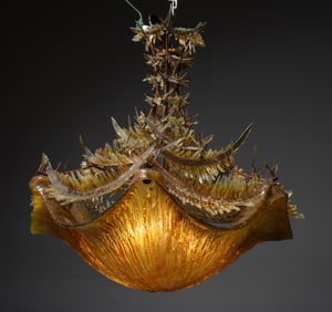 Italian Murano Glass Style Hand Made Chandelier