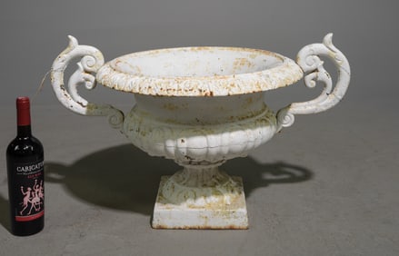 Painted Cast Iron Planter #2