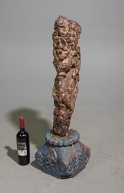 Carved Architectural Sculpture on Stand #1