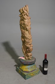 Carved Architectural Sculpture on Stand #2