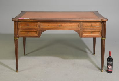 Louis XVI Style Leather Top Desk / Writing Table