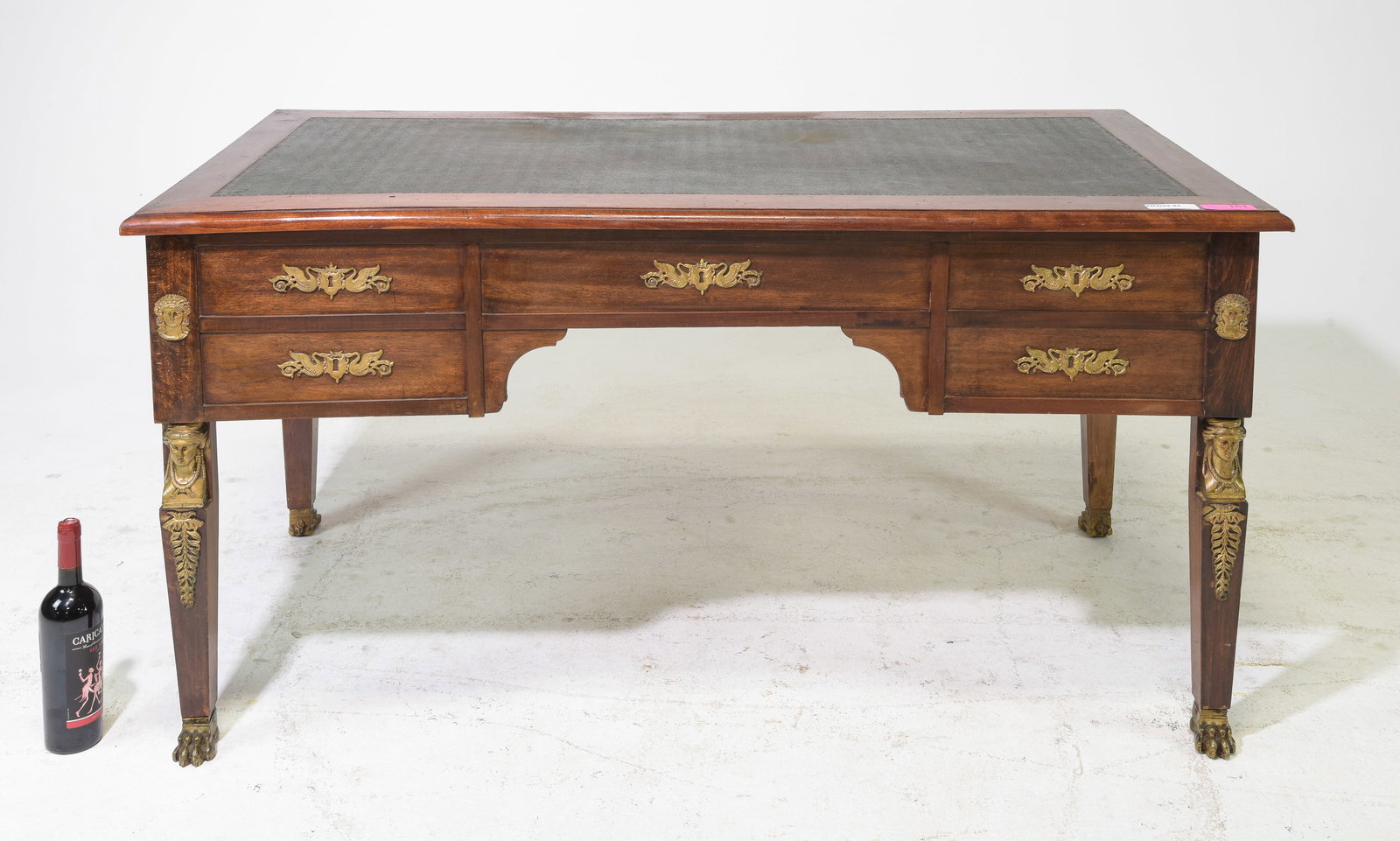 French Empire Style Mahogany Desk (1 of 7)