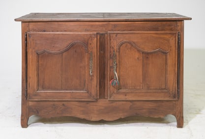 French Louis XV Style Rustic Oak Buffet / Sideboard