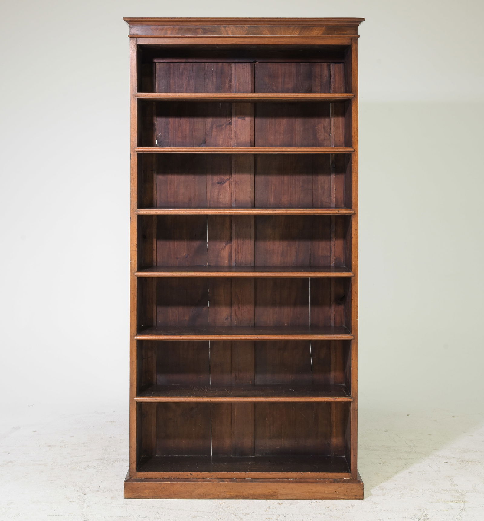 English Mahogany Open Shelved Bookcase (1 of 7)
