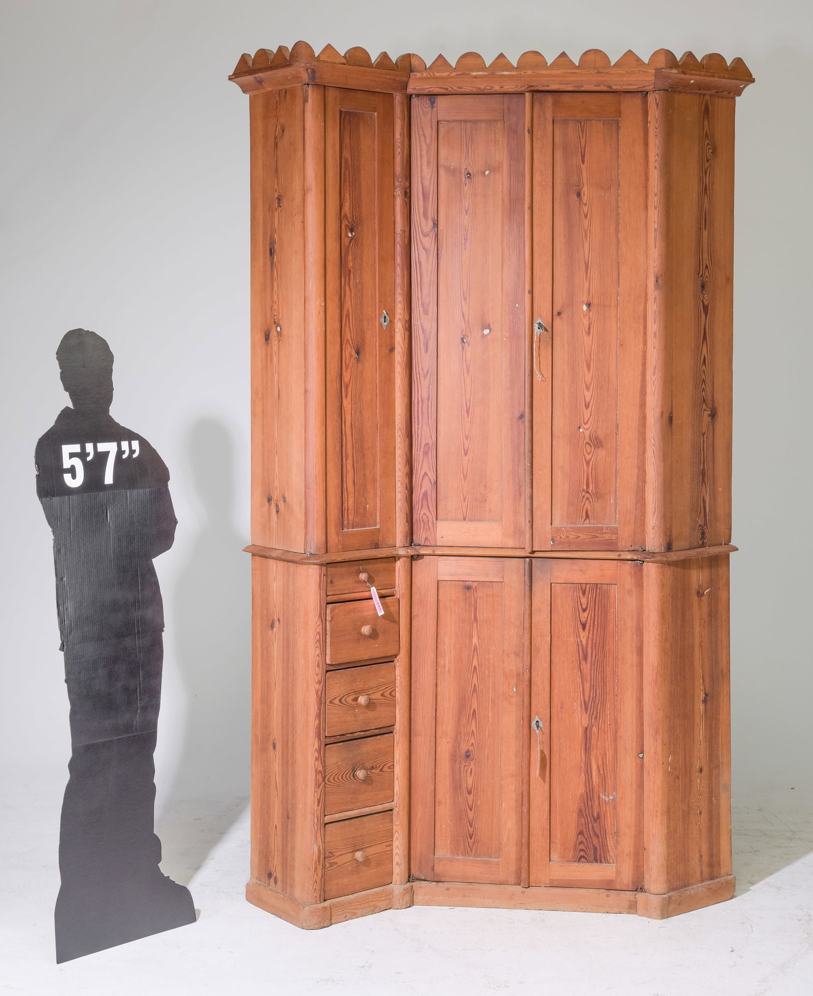 Swedish Monumental Corner Cabinet (1 of 10)