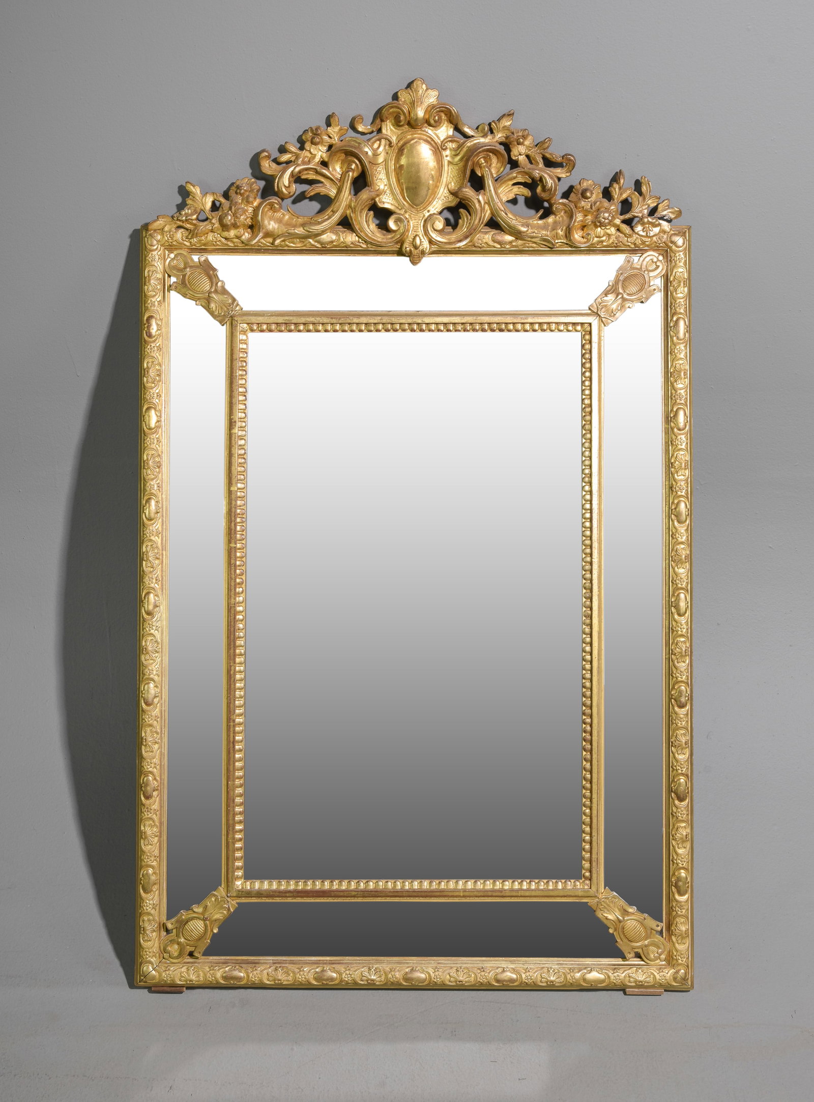 Louis XV Style Large Gold Framed Mirror (1 of 5)