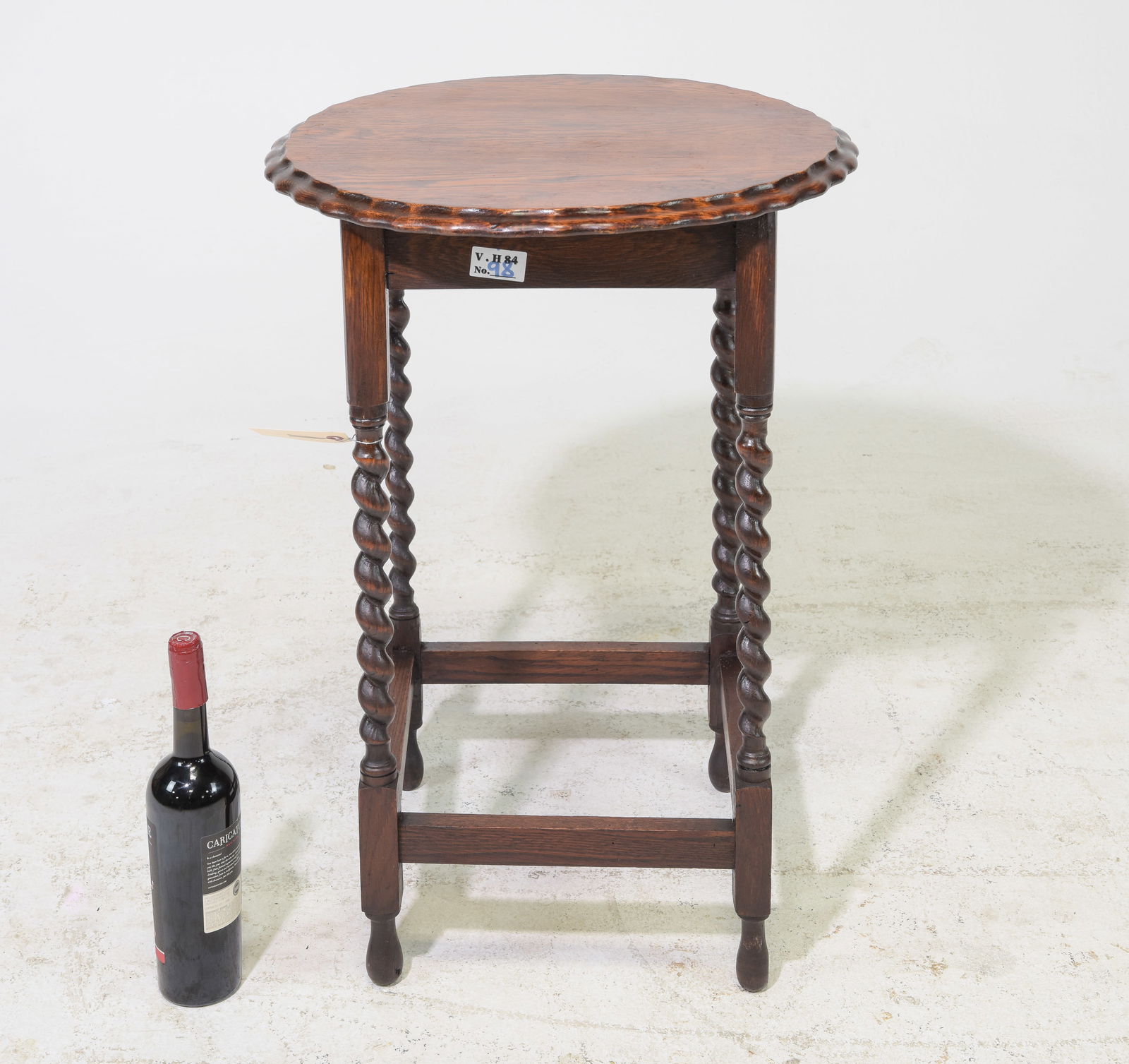 British Oak Barley Twist Occasional Table #1 (1 of 3)