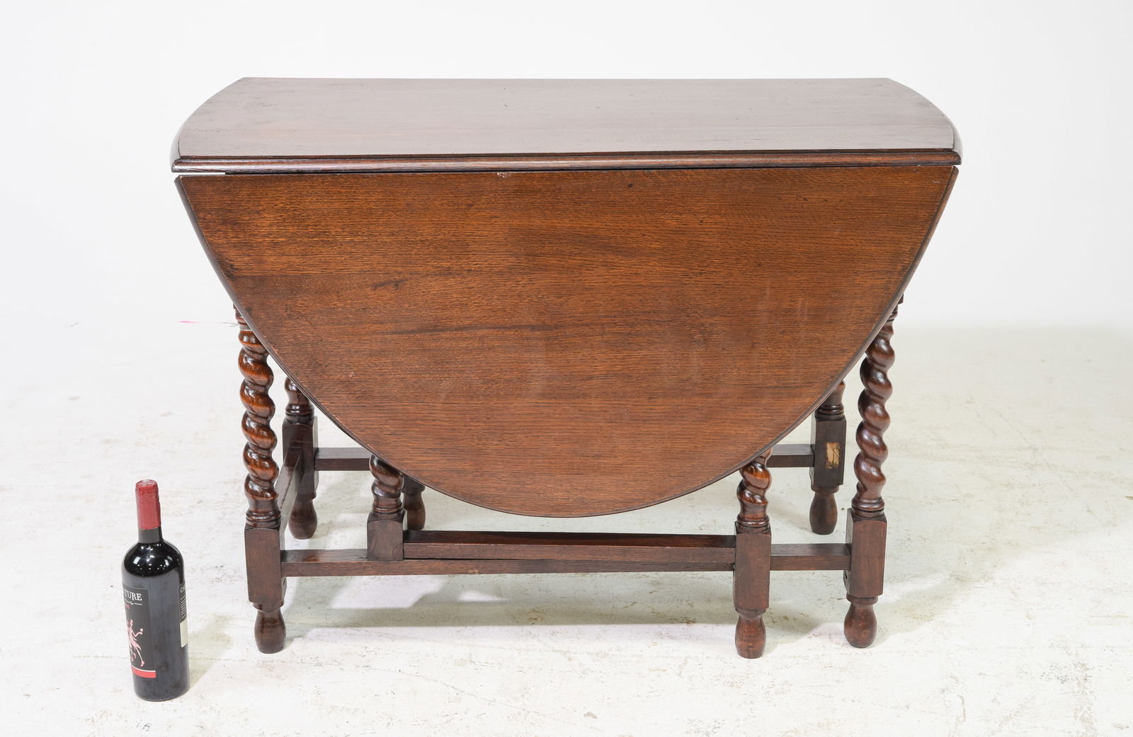 British Oak Barley Twist Drop Leaf Table #2 (1 of 5)