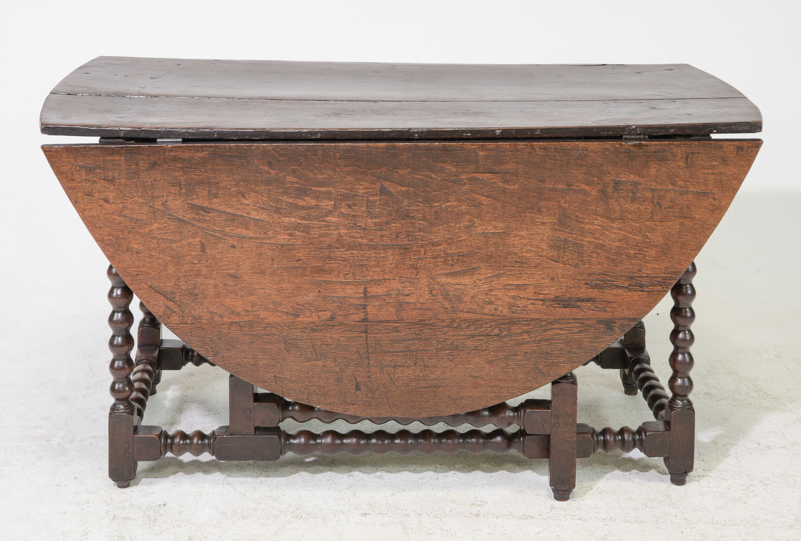 British Large Oak Drop Leaf Table c.1900-1920's (1 of 4)