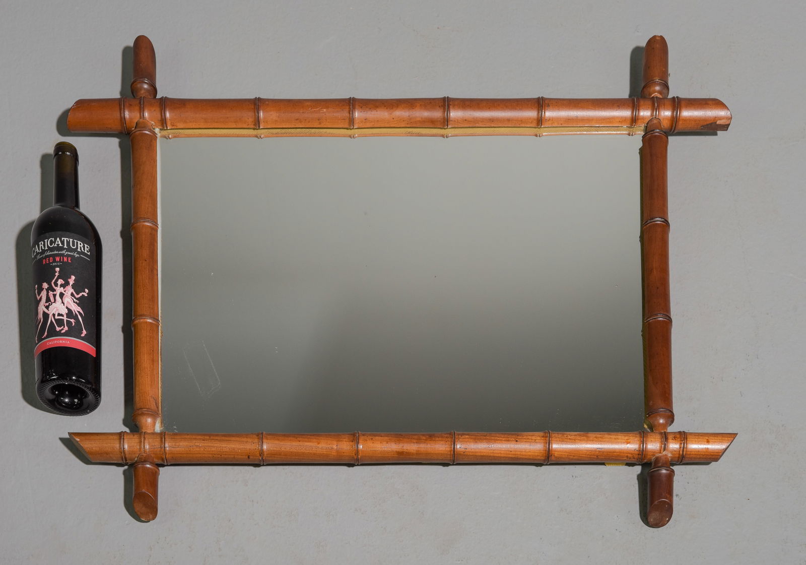 French Faux Bamboo Framed Mirror #2 (1 of 4)