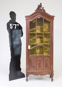 Louis XV Style Walnut Vitrine c.1930's