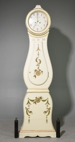 Swedish Painted Longcase / Grandfather Clock c.1890's