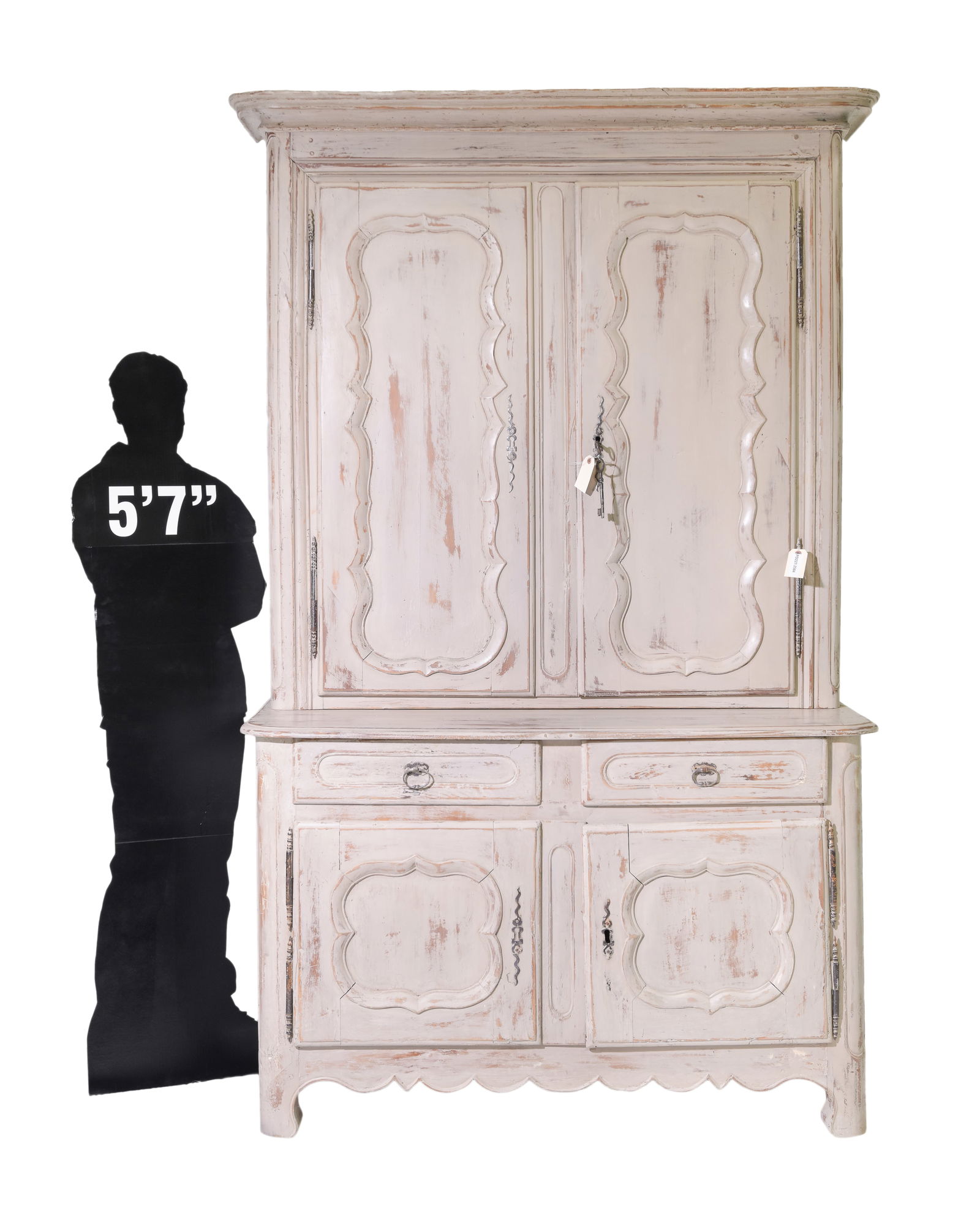 Louis XV Style Painted Buffet Du Corps c.1920's (1 of 7)