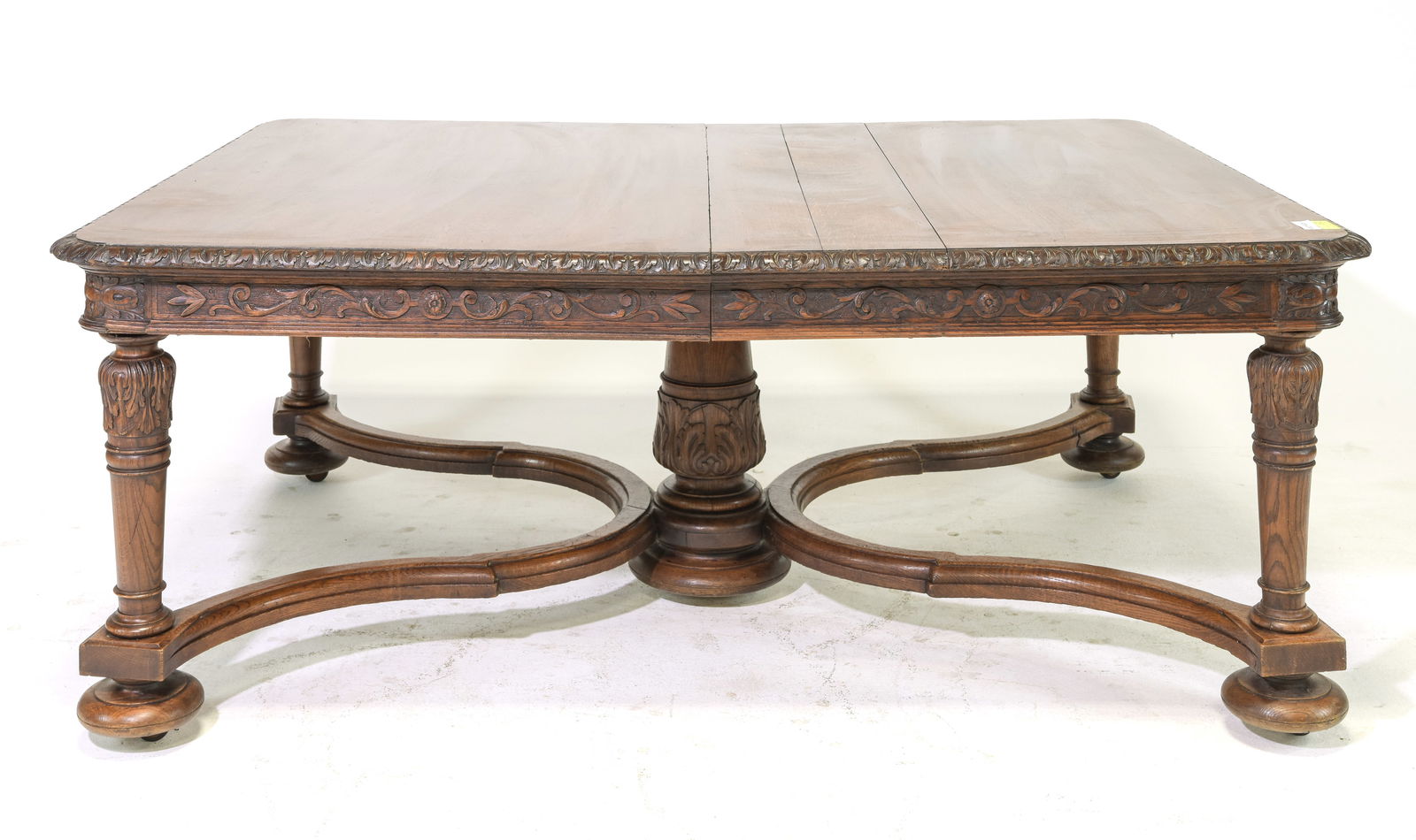 Renaissance Style Large Oak Dining Table c.1890's (1 of 6)