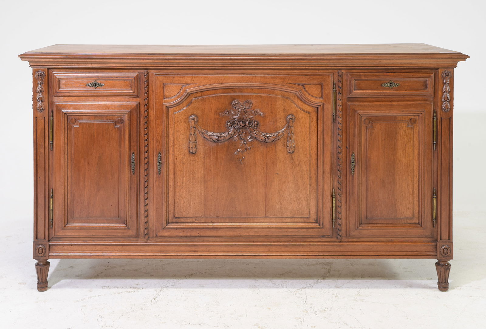 Louis XVI Style Walnut Sideboard / Enfilade (1 of 6)