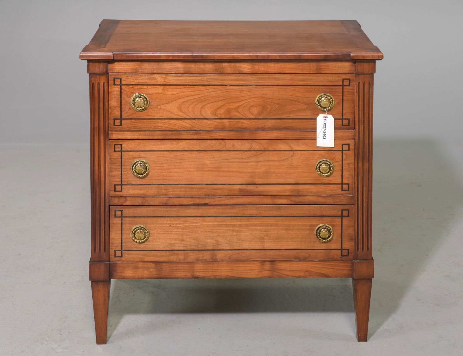 Louis XVI Style Petite 3 Drawer Chest / Bedside (1 of 5)
