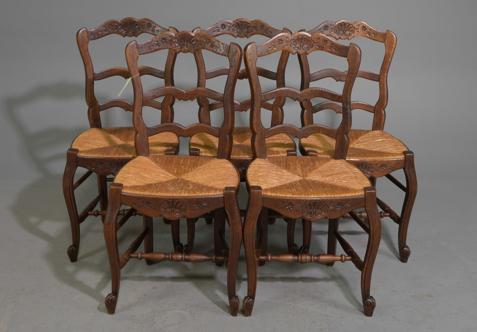 Louis XV / Country French Style Set of 5 Chairs (1 of 4)