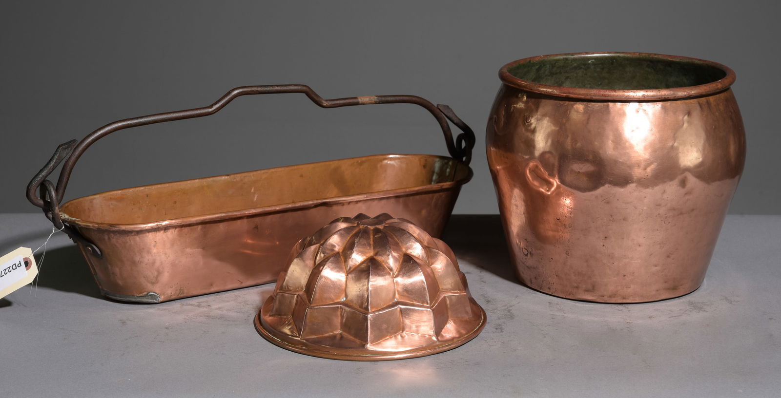 3pcs French Copper - Fish Kettle, Mold & Pot (1 of 5)