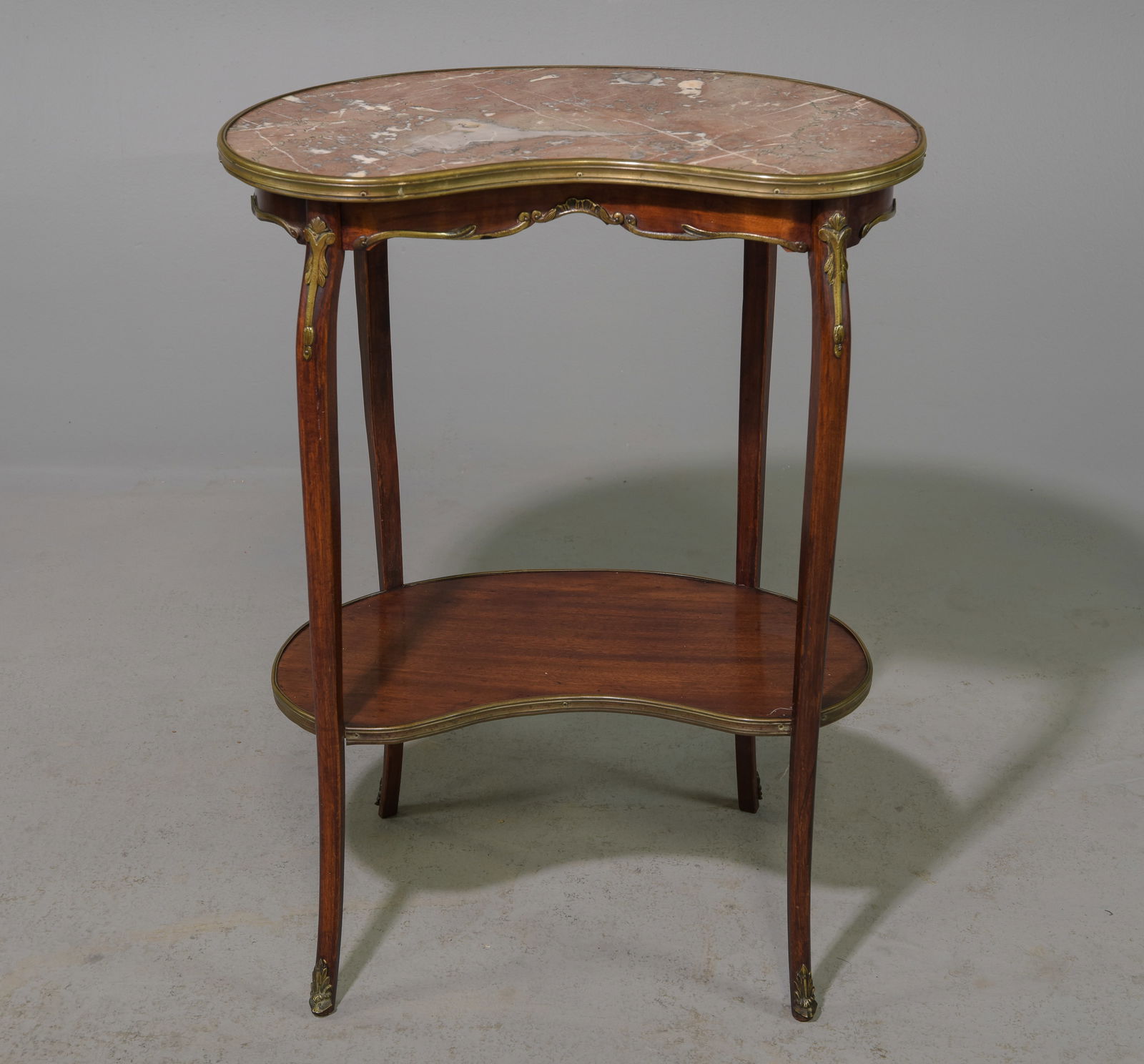 Louis XV Style Mahogany Kidney Shaped Table (1 of 5)