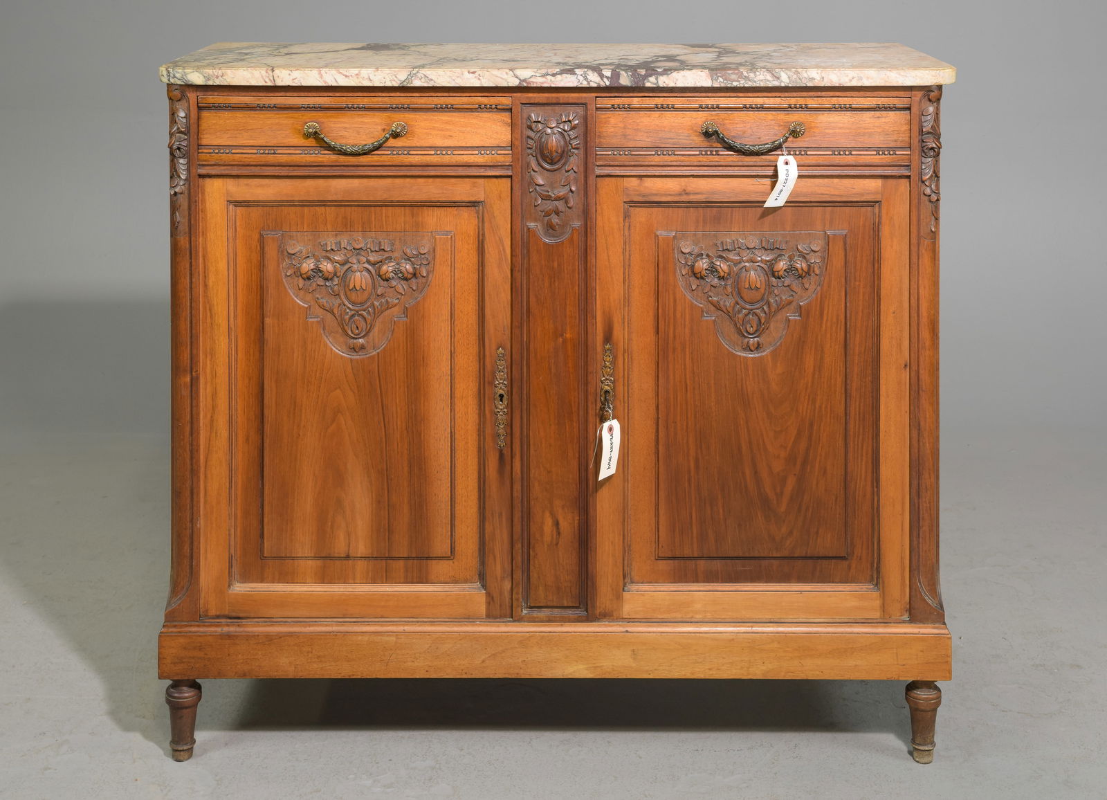 Louis XVI Style Marble Top Buffet / Sideboard (1 of 8)