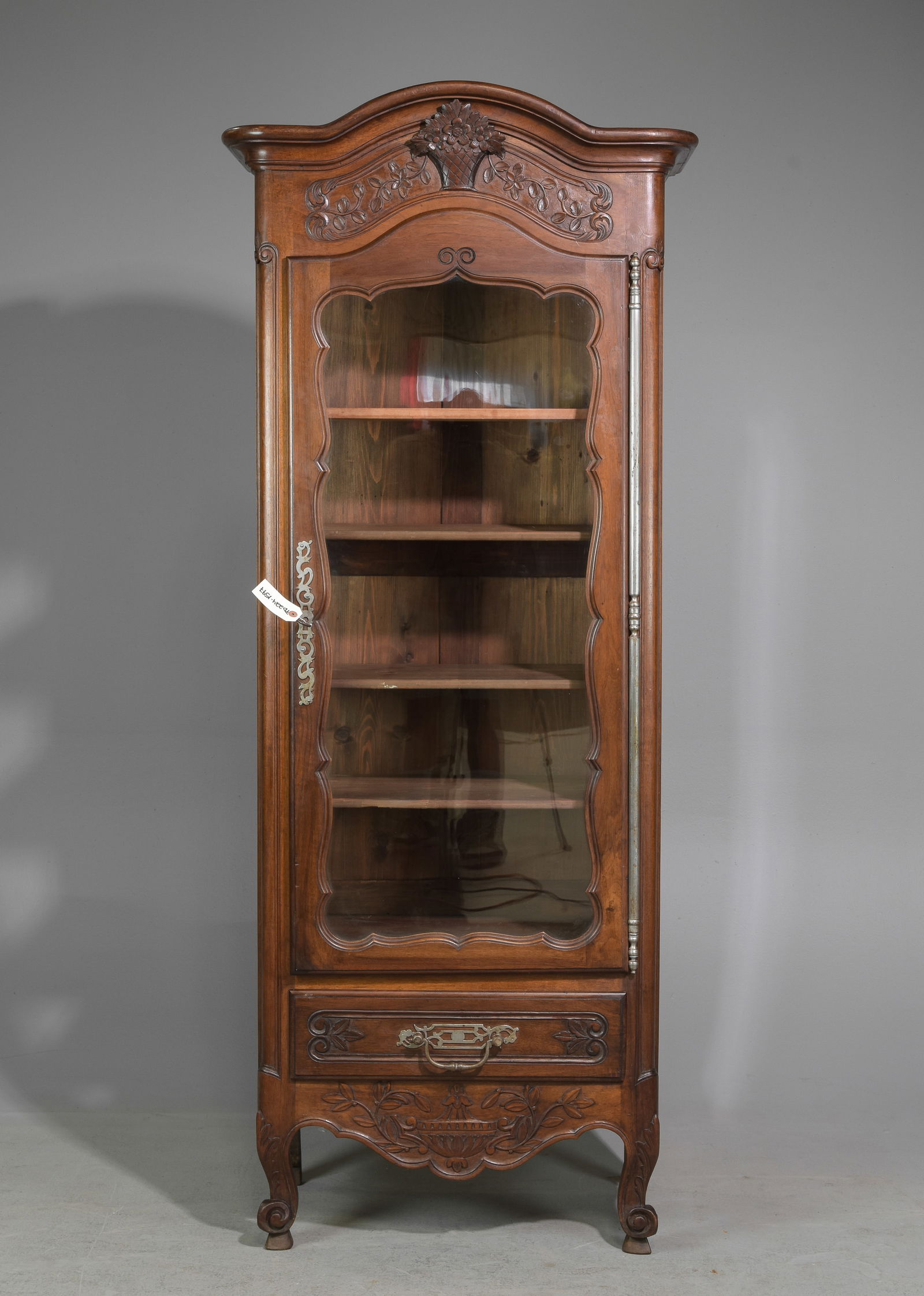 French Regency Style Walnut Vitrine c.1920's (1 of 4)