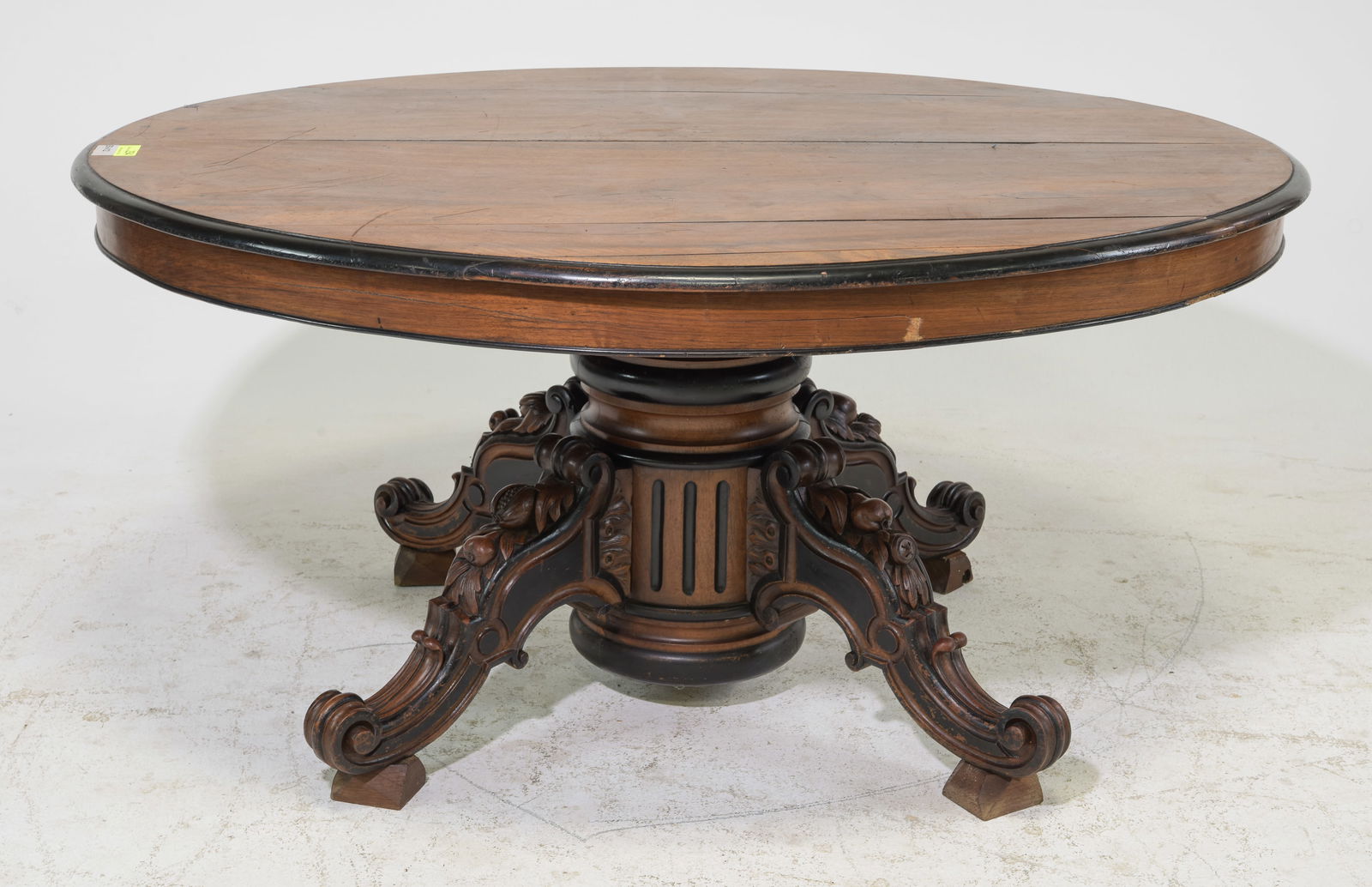 Henri II Style Oval Dining / Center Table (1 of 6)