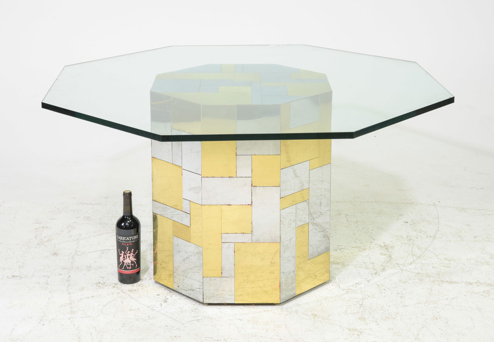 Paul Evans Cityscape Octagonal Breakfast Table: Paul Evans Cityscape Octagonal Breakfast Table - 25 in tall x 48 x 48