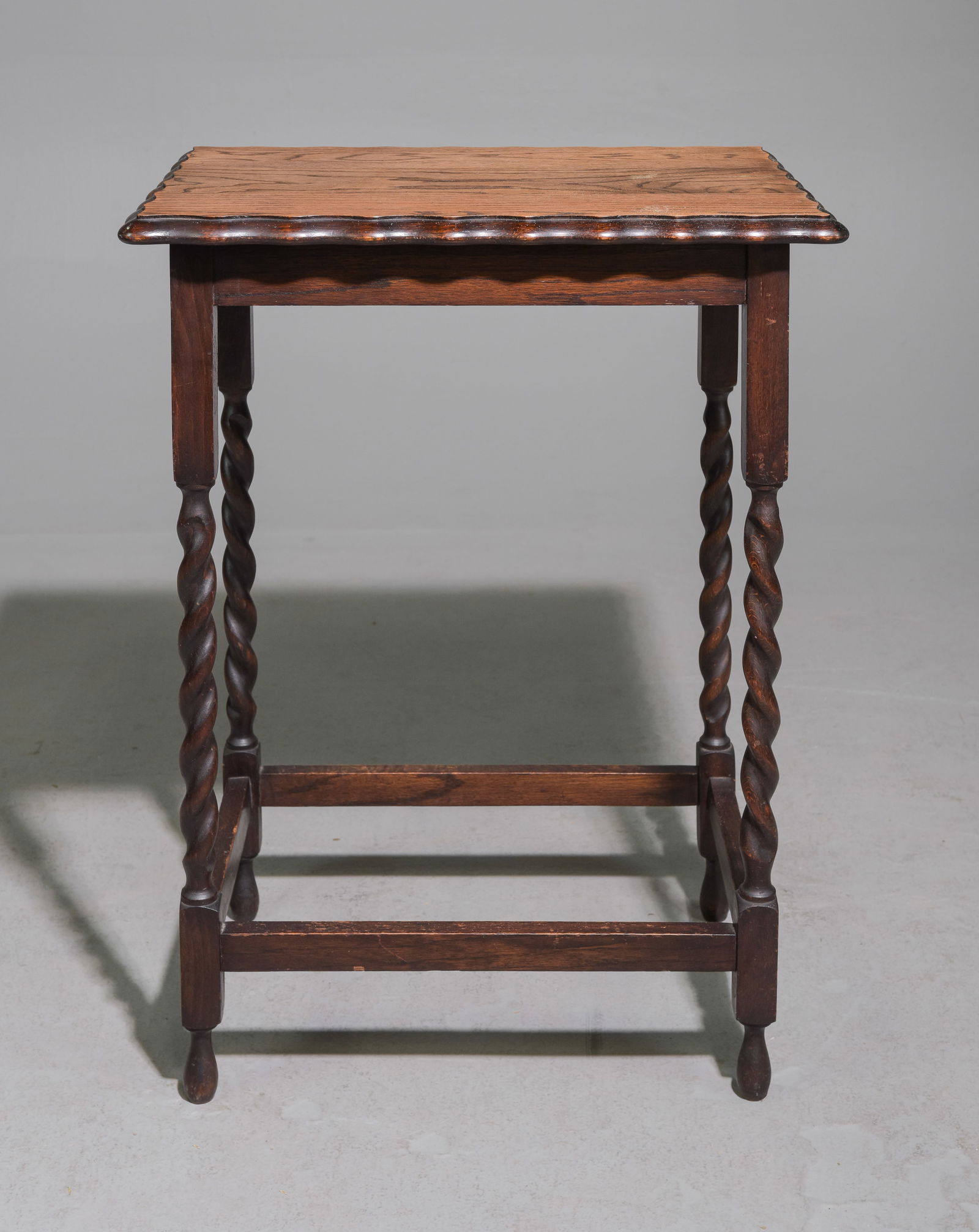 British Oak Barley Twist Occasional Table #1 (1 of 3)