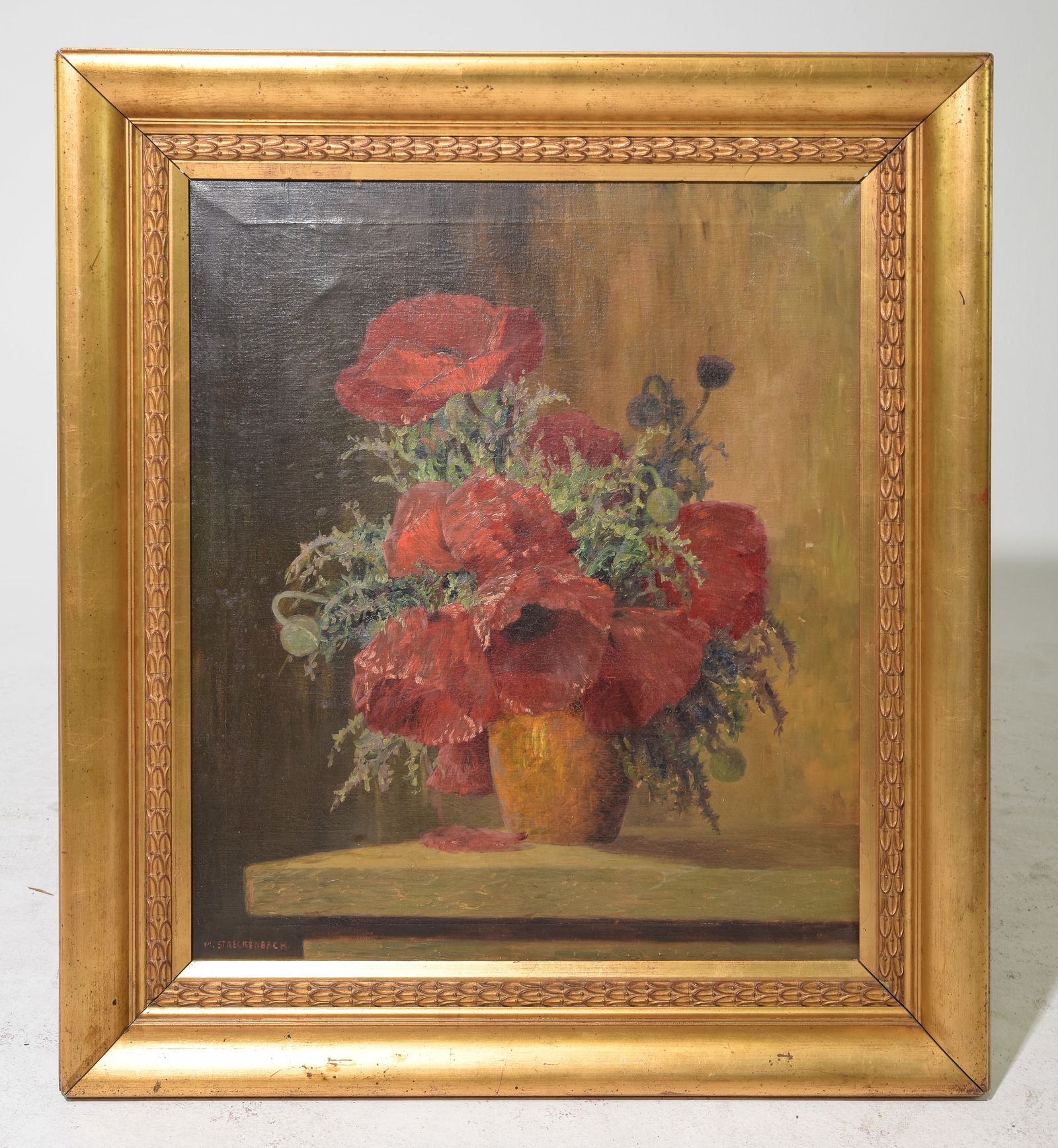 Gold Framed Flowers Painting - Artist Signed (1 of 3)