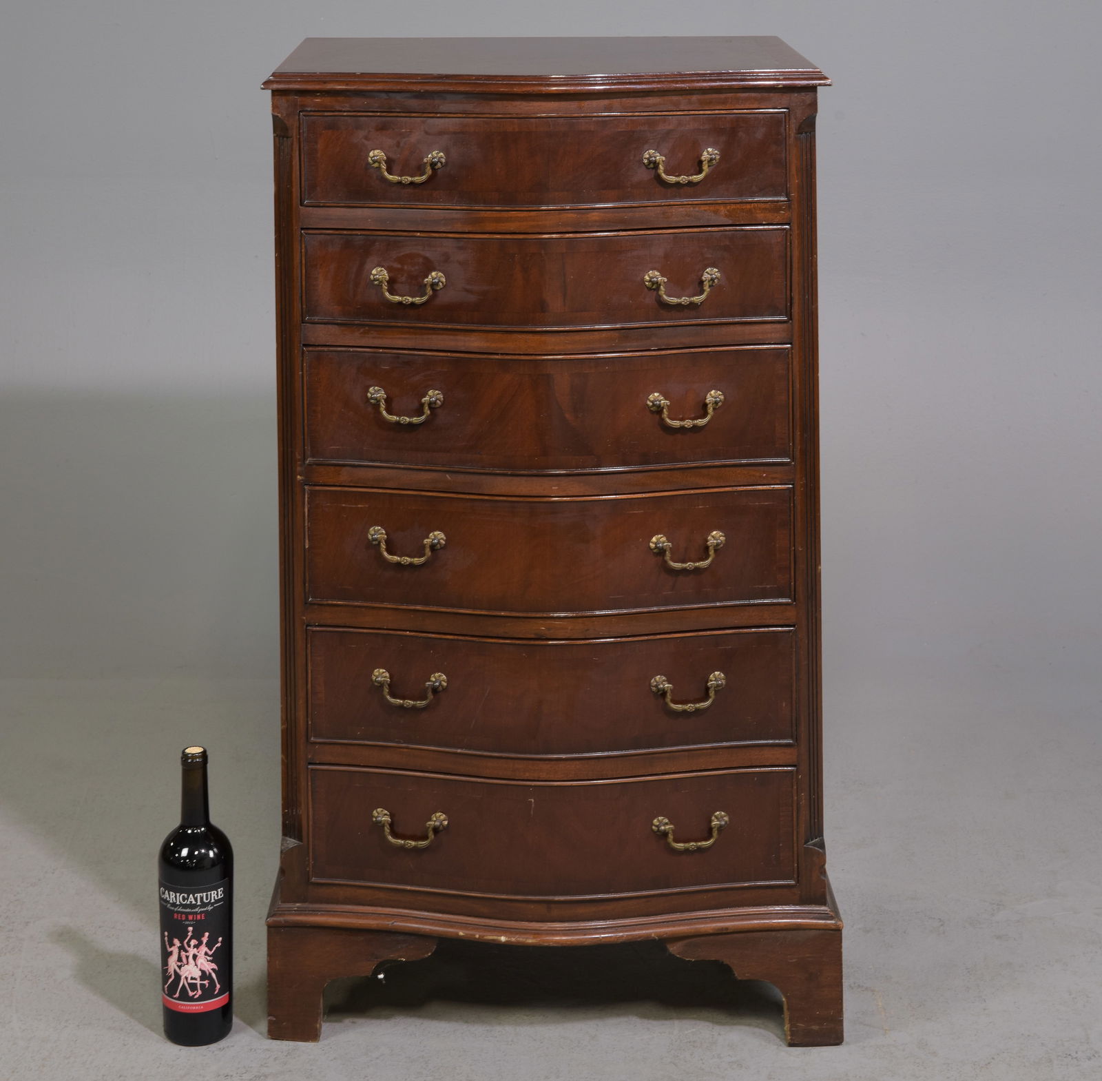 English Mahogany 6 Drawer Chest c.1940's (1 of 7)
