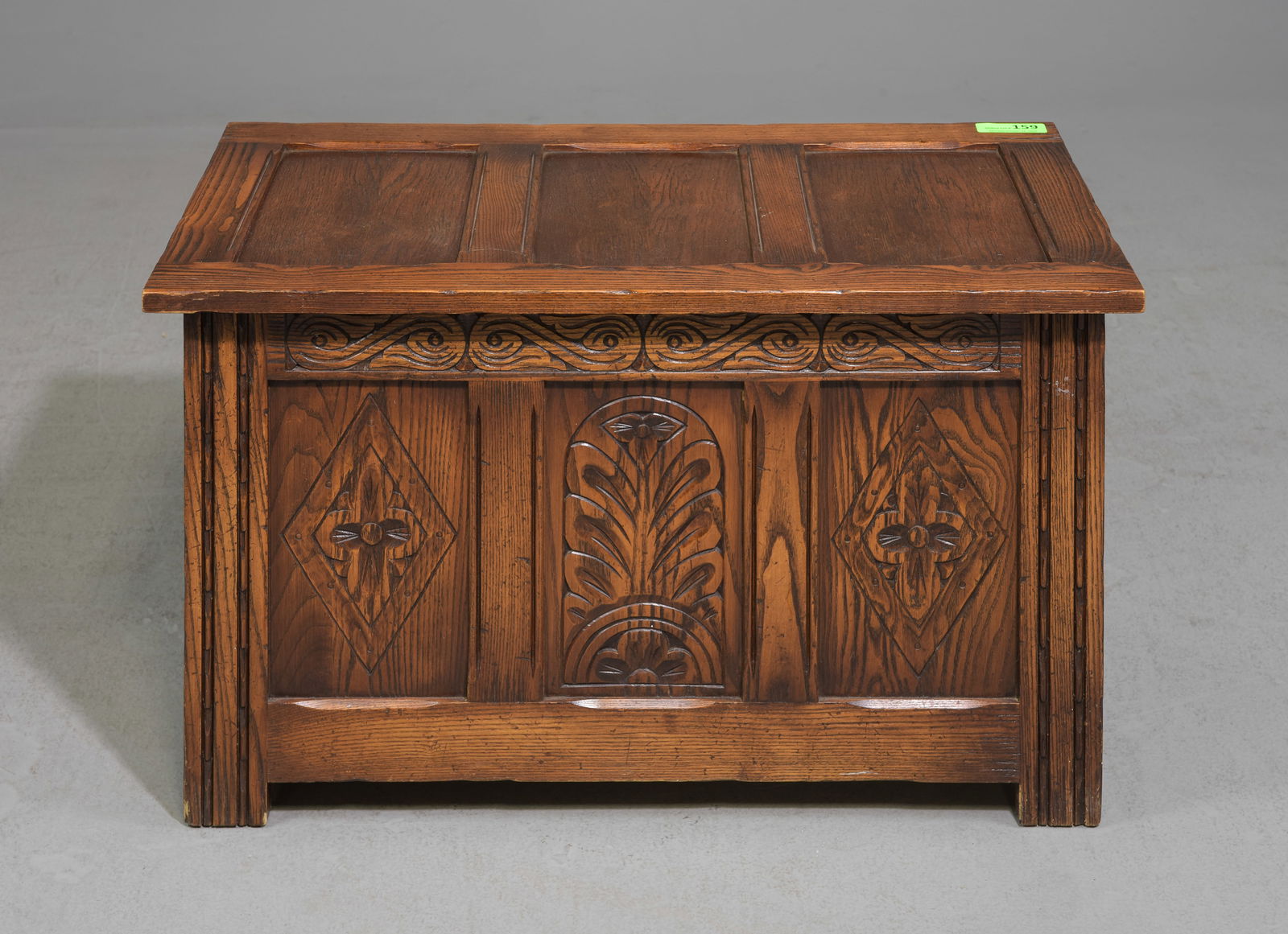 British Oak Blanket Chest / Trunk c.1930's (1 of 6)
